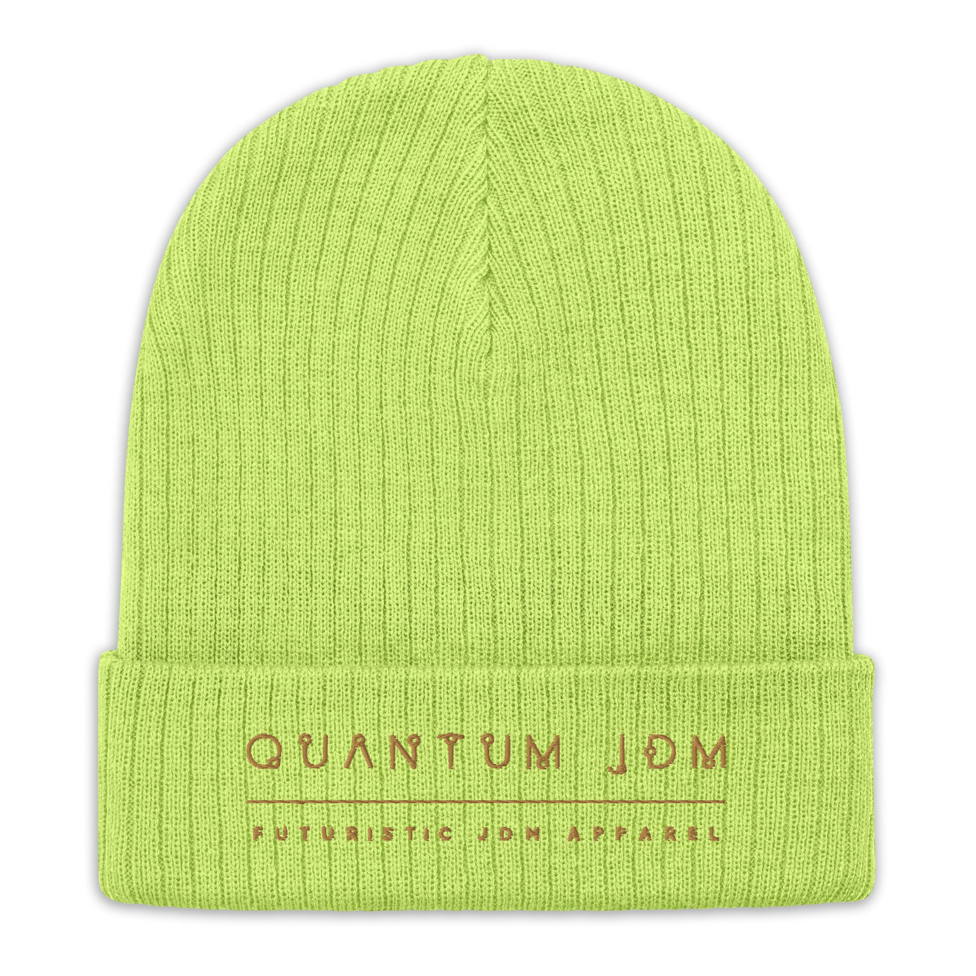 Quantum Ribbed knit beanie