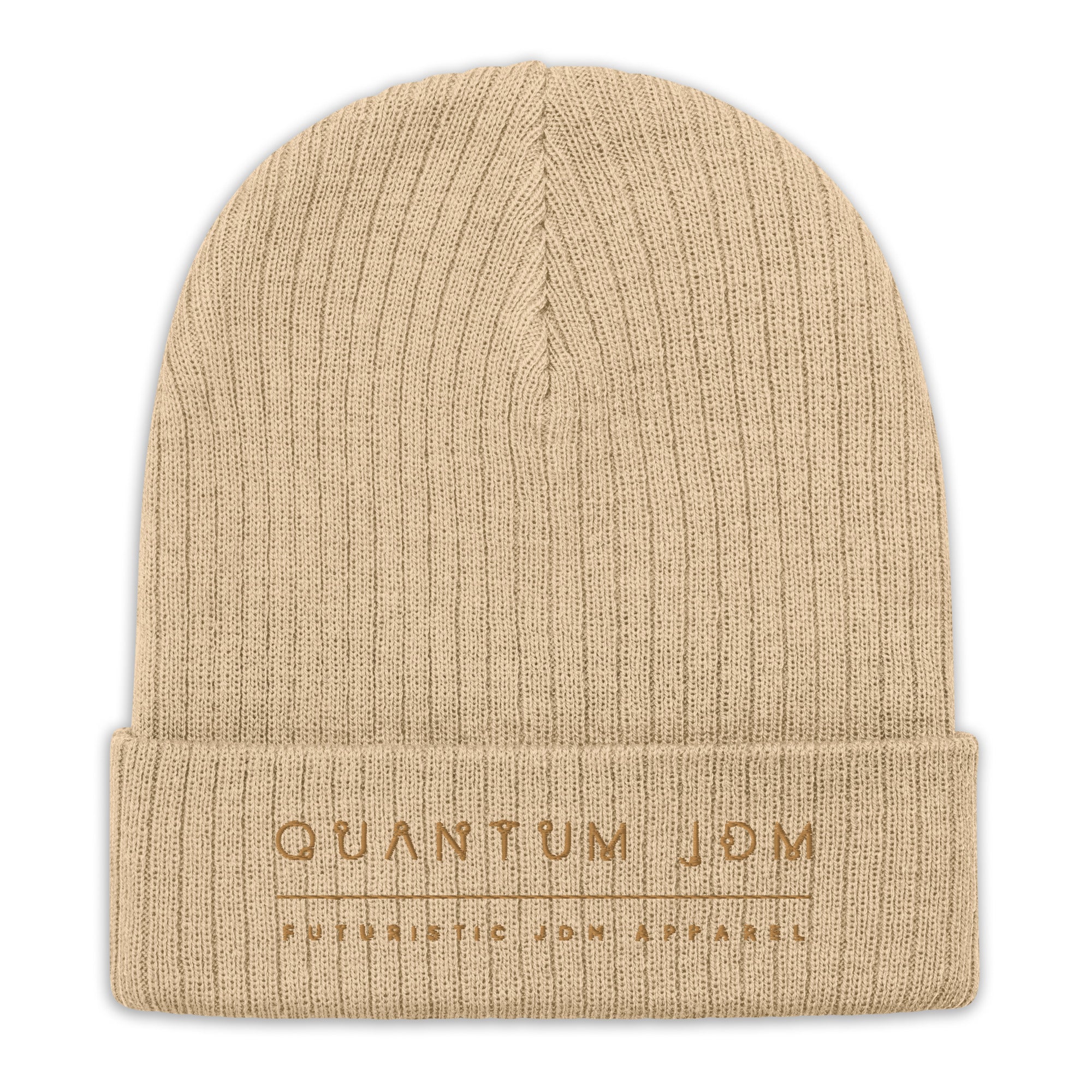 Quantum Ribbed knit beanie