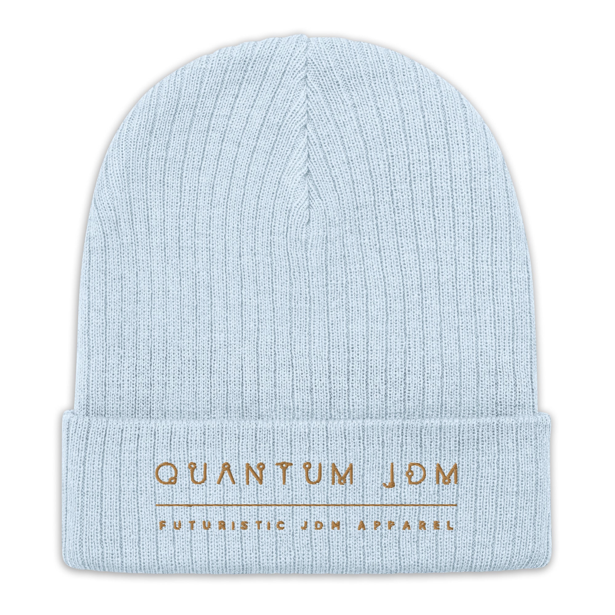 Quantum Ribbed knit beanie
