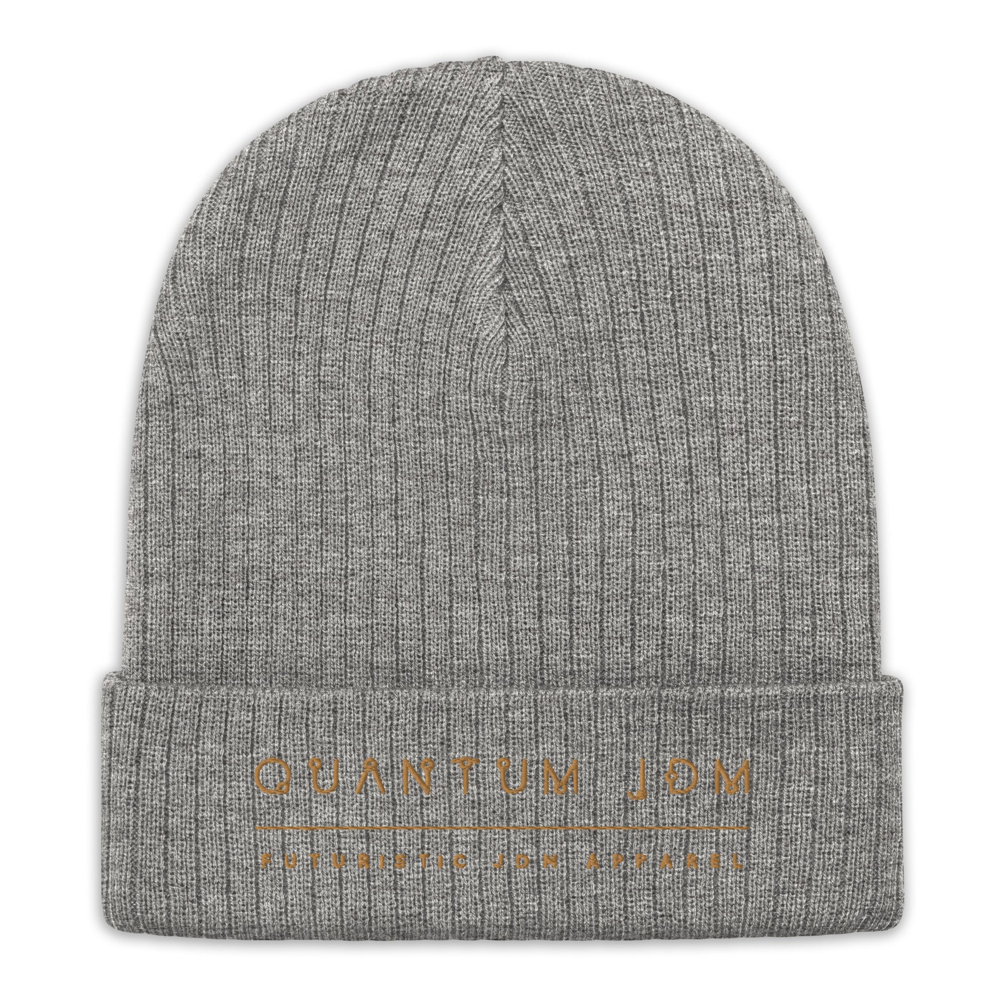 Quantum Ribbed knit beanie