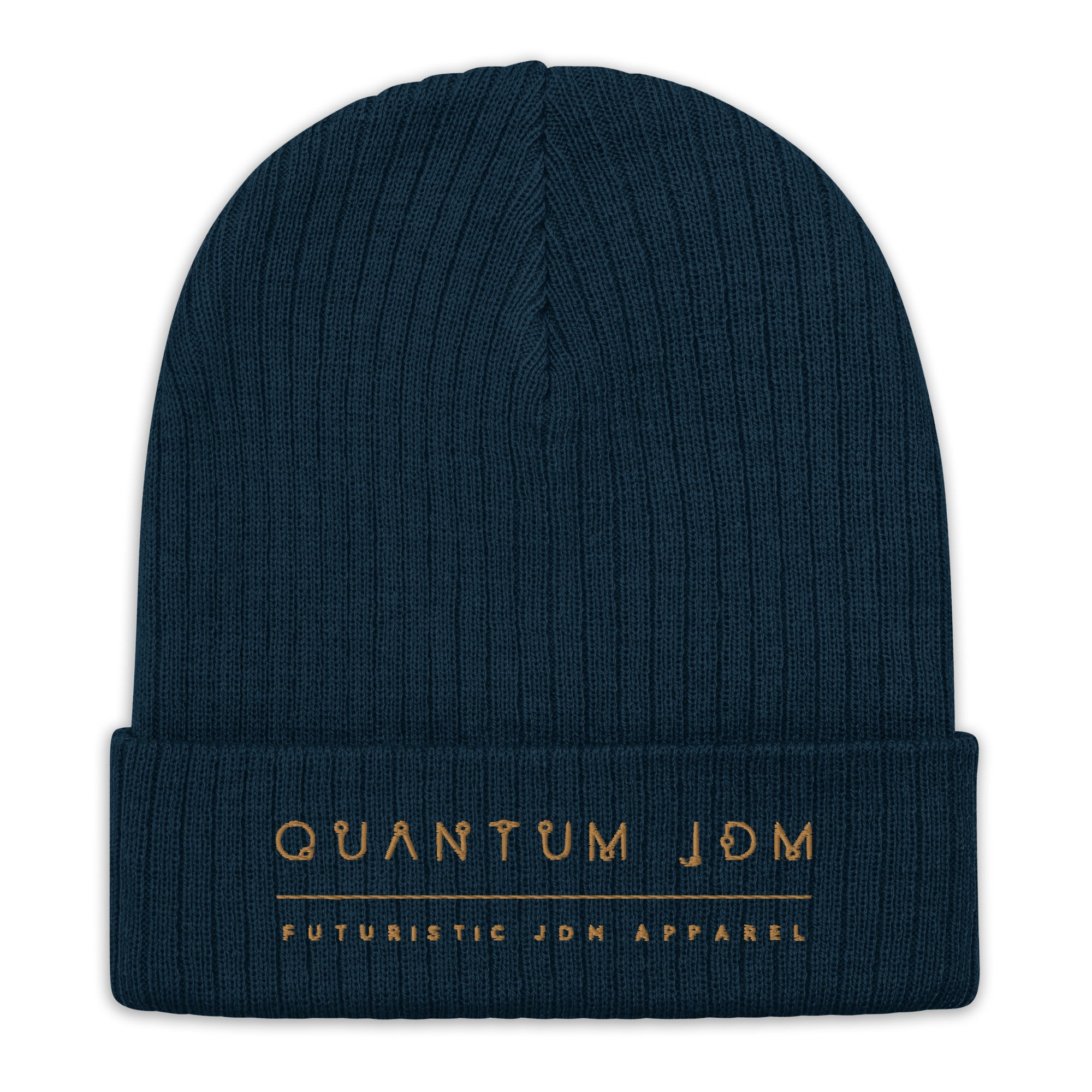 Quantum Ribbed knit beanie