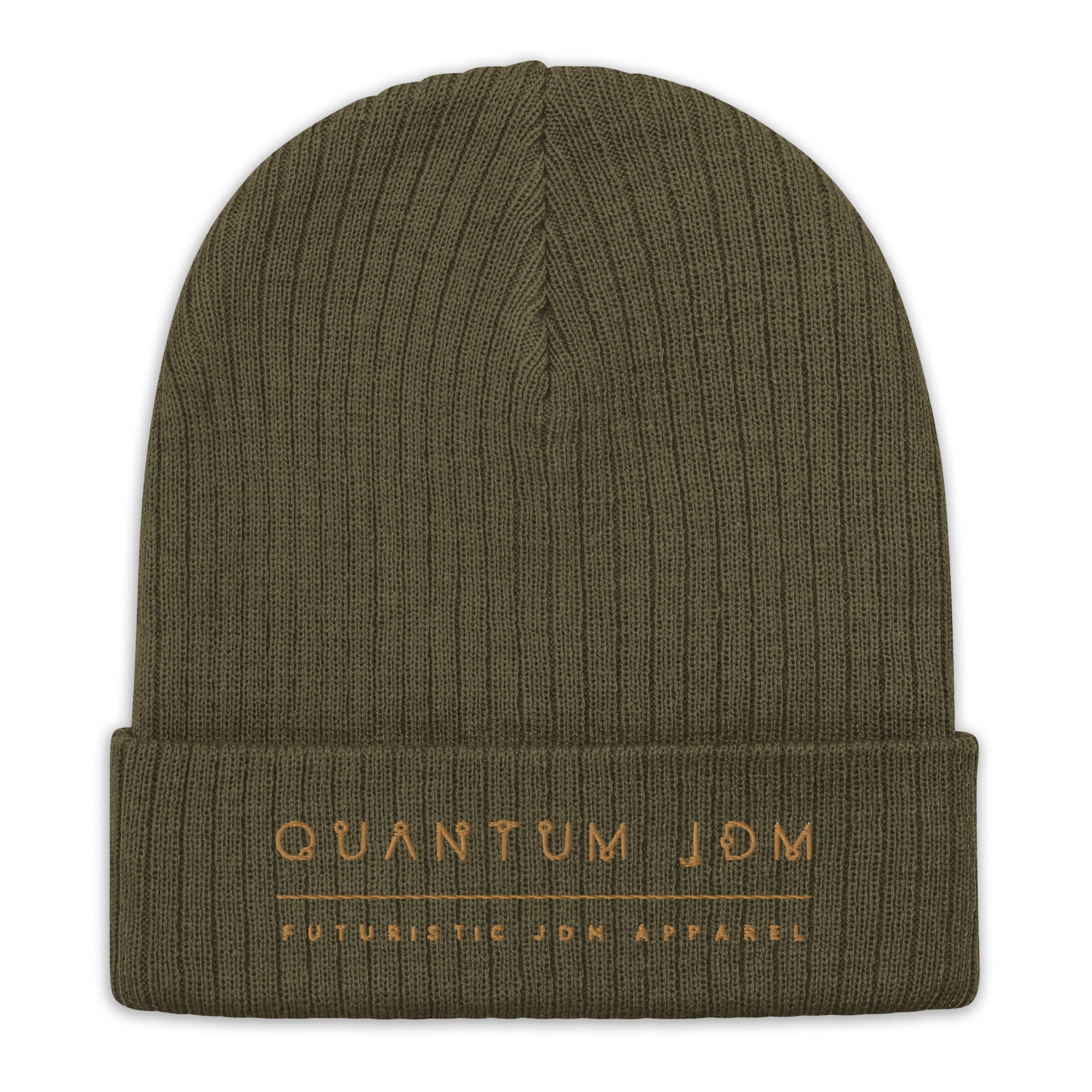 Quantum Ribbed knit beanie